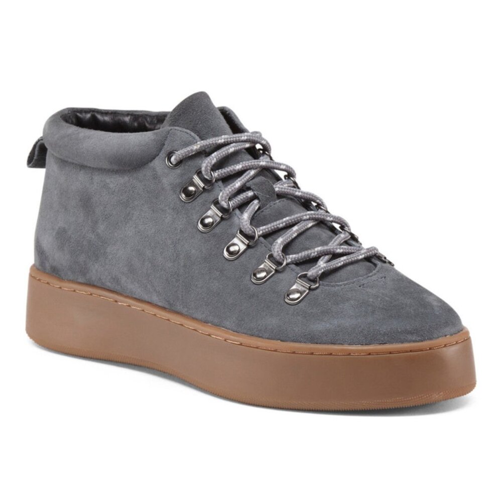 NWOB Atelje 71 Eden Suede Lace Up Platform Sneakers